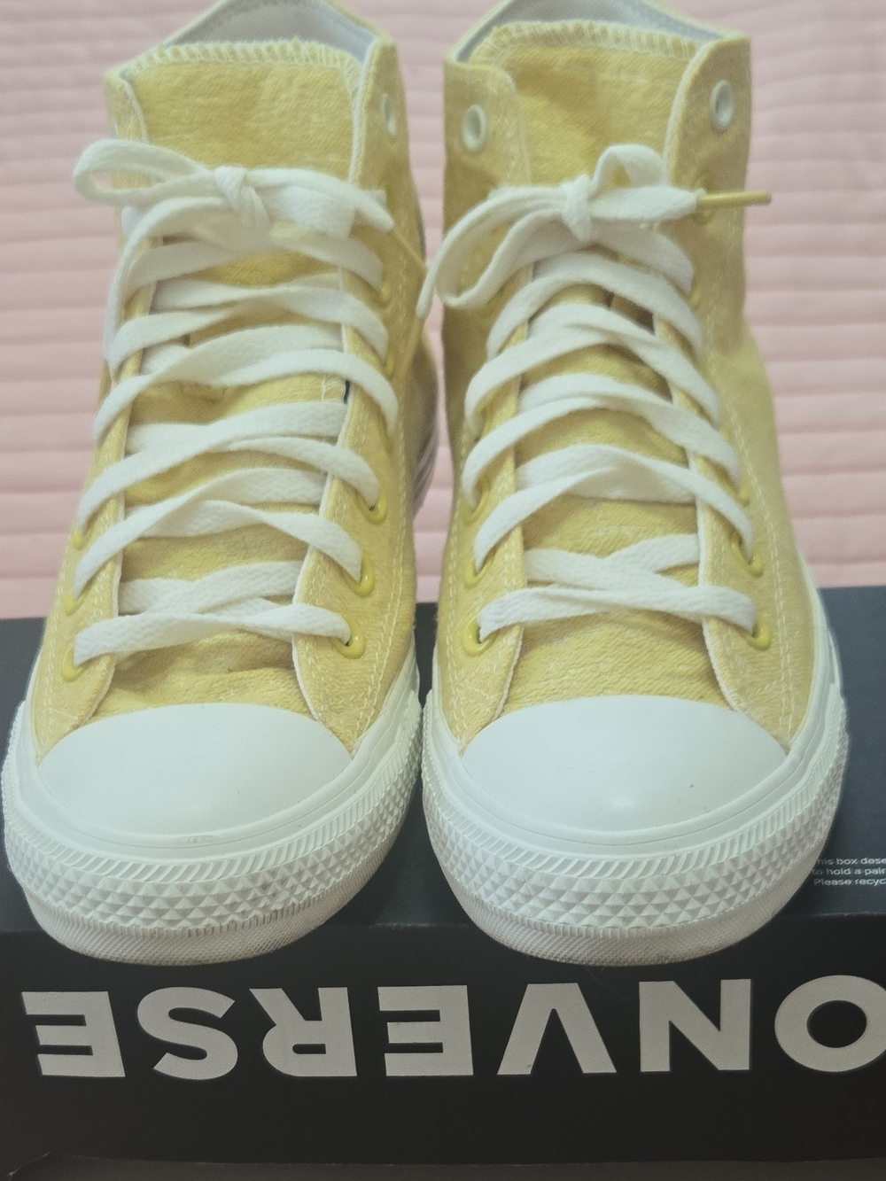 Converse Yellow High-Top Canvas Sneakers